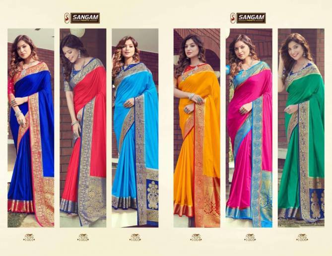 Sangam Dola Latest Silk saree Festivel Wear Party wear collection